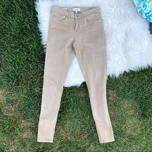 Reiss khaki skinny Stevie jeans 27